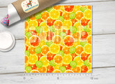 Orange Lemon Lime Patterned HTV  990